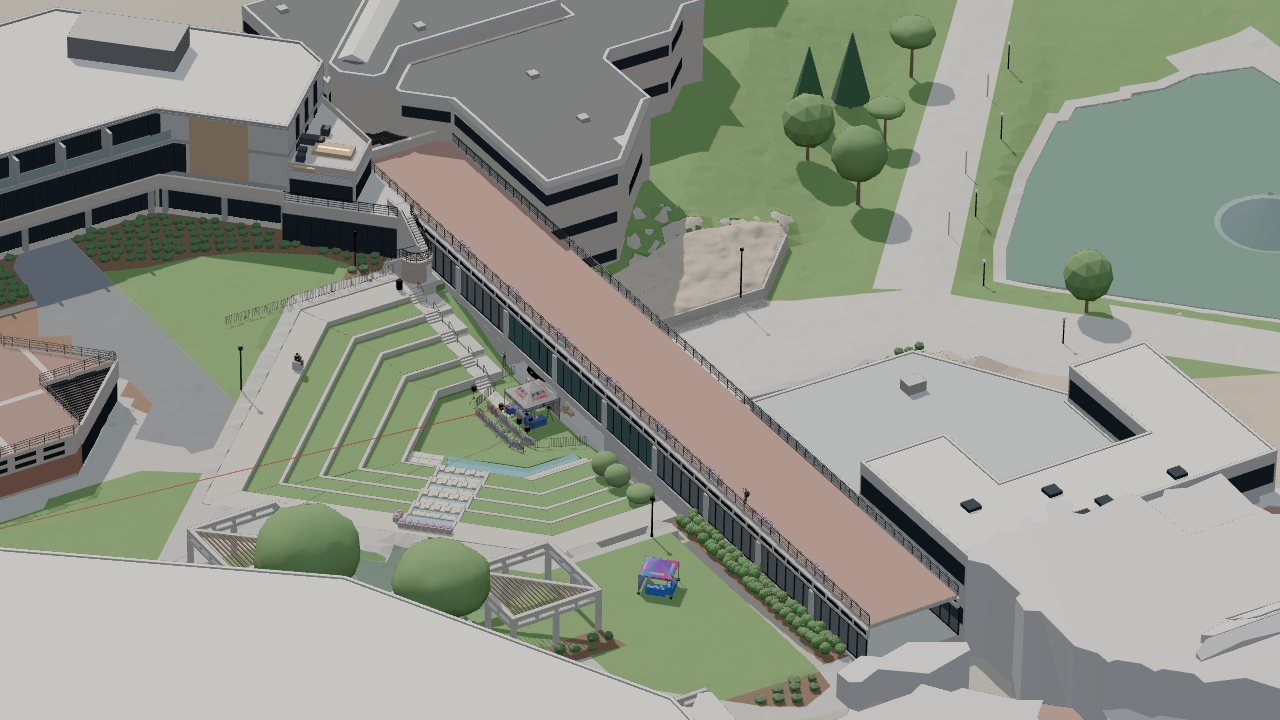 3D model view: KSL Chopper 5 aerial viewpoint